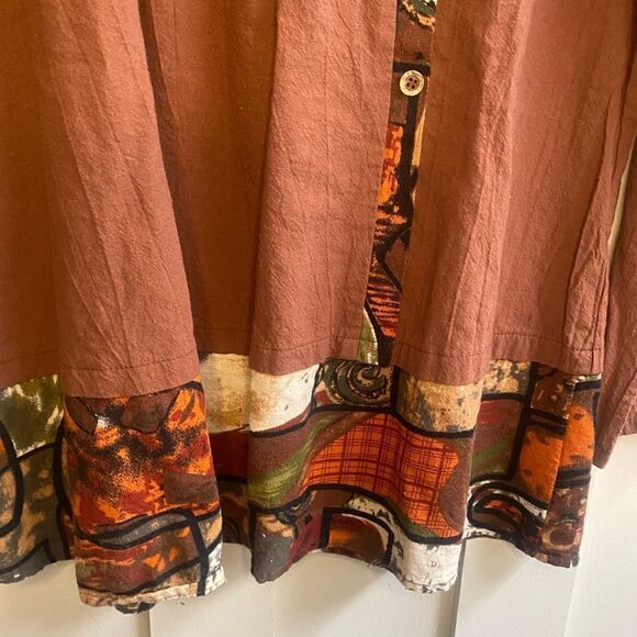 Poly Cotton Spicy Top Sz L - Picture 2 of 5